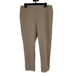 Chico’s Tan Sz 10 0296 Pants Knit Legging Style Jersey Ski-pants Pullon Stretch